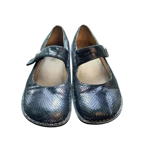 Algeria Paloma Comfort Mary Jane Size US 9 EU 39 Animal Print Adjustable Wedge - Picture 6 of 9